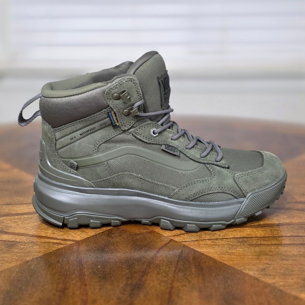 Vans MTE Crestline Waterproof Hiking Boots Green Men's 11.5 HydroGuard Brand New - Picture 11 of 16